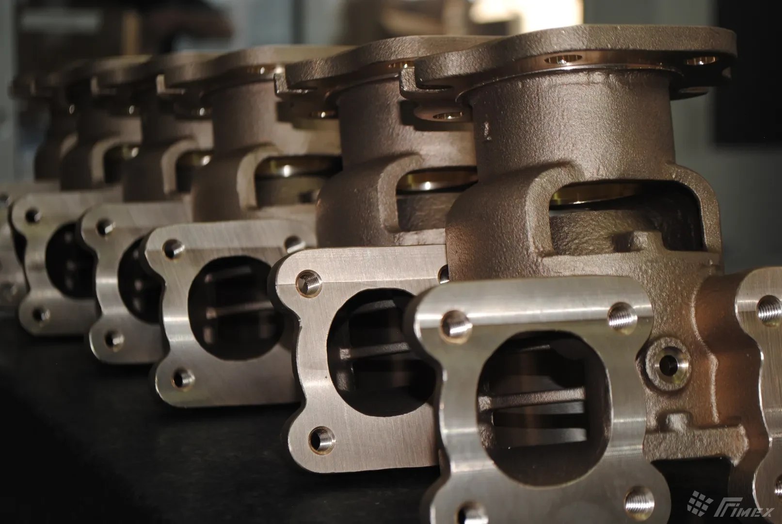Machined brass housings